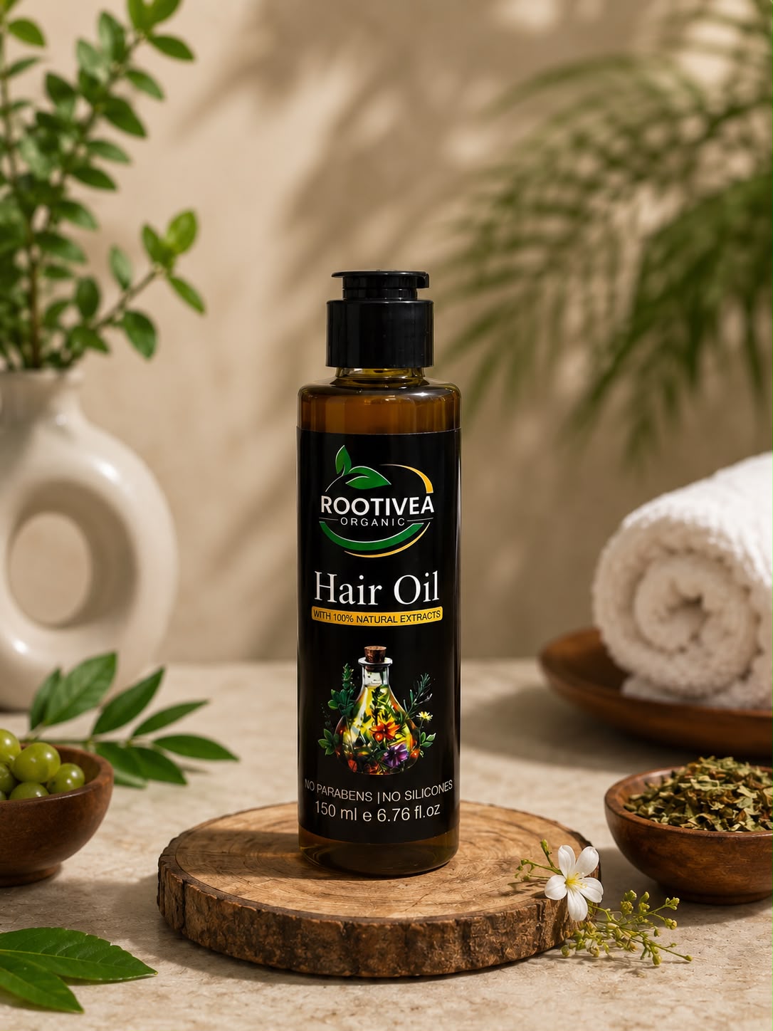 Rootivea Organic Hair Oil (150ml)